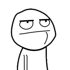 straight faced meme face looking up